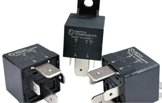 RYA5A Micro Automotive Relay RYA5A's compact footprint makes it ideal for space-constrained automotive applications, rated to 30A with quick-connect terminals._0