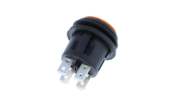 Sealed push button switch with a black silicone waterproof sealing that provides a rating up to IP65. PB Series switches are available in either a momentary or latching actuation and with dependent and independent LED illumination in four different colors_1