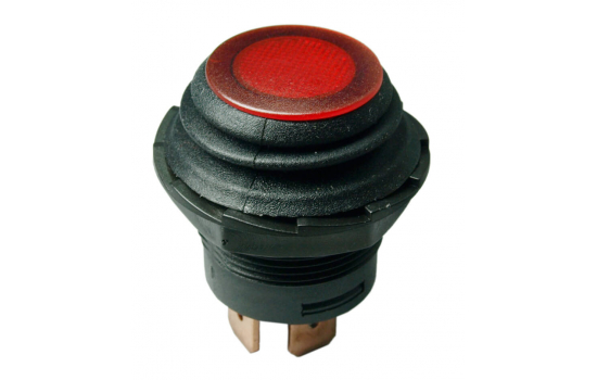 pc Push Button Switch Series is designed with a round actuator and body and an IP65 rated splash proof rubber boot that ensures protection against water and moisture (IP 65). Find PC Series available in either a momentary or latching actuation_0