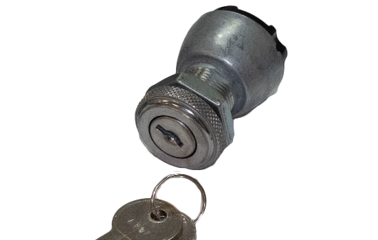 General purpose universal ignition switch for 15A 6VDC / 10A 12VDC applications with similar mounting dimensions (Mounting Stem 3/4” long, 3/4” - 20 Thread). Compact heavy-duty zinc diecast construction, sealed terminal insulator and bronze contacts. (1)_0