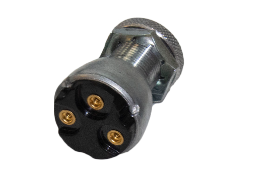 General purpose universal ignition switch for 15A 6VDC / 10A 12VDC applications with similar mounting dimensions (Mounting Stem 3/4” long, 3/4” - 20 Thread). Compact heavy-duty zinc diecast construction, sealed terminal insulator and bronze contacts. (2)_3