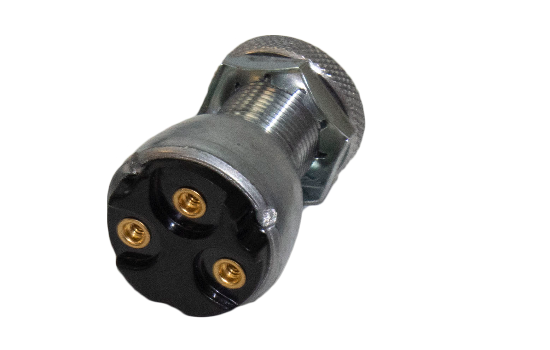 General purpose universal ignition switch for 15A 6VDC / 10A 12VDC applications with similar mounting dimensions (Mounting Stem 3/4” long, 3/4” - 20 Thread). Compact heavy-duty zinc diecast construction, sealed terminal insulator and bronze contacts. (2)_1