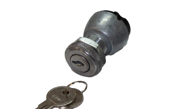 General purpose universal ignition switch for 15A 6VDC / 10A 12VDC applications with similar mounting dimensions (Mounting Stem 3/4” long, 3/4” - 20 Thread). Compact heavy-duty zinc diecast construction, sealed terminal insulator and bronze contacts. (1)_2