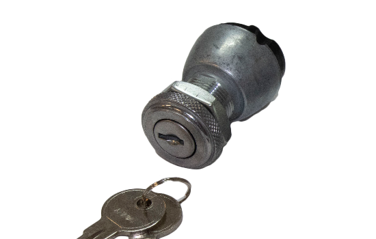 General purpose universal ignition switch for 15A 6VDC / 10A 12VDC applications with similar mounting dimensions (Mounting Stem 3/4” long, 3/4” - 20 Thread). Compact heavy-duty zinc diecast construction, sealed terminal insulator and bronze contacts. (1)_0