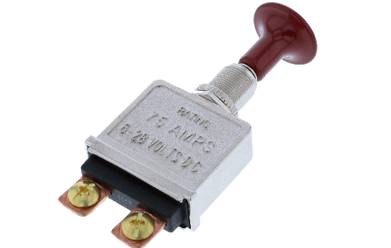 Switch Components Inc’s PP series is a plated extra heavy duty push-pull switch designed with rugged die cast housing to ensure extra strength and durability. It suits numerous applications. Available in three different colors: Chrome plated, Red plated, _1