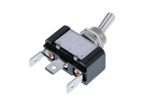 Switch Components Inc’s TA1 toggles are available in different Single Pole circuits and with tab and screw terminal options. These switches can be used in a variety of applications including automotive, marine, commercial or industrial equipment._1