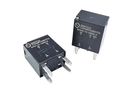 35A bayonet-terminal automotive relay with standard or sealed housing options. 12V/24V coil voltage available