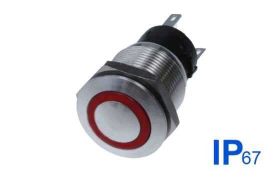 Switch Component’s Inc anti-vandal switches are commonly used for vandal resistance in public applications. Designed with a stainless steel body and sealed to an IP67 rating.