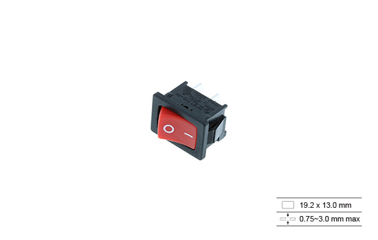 RF1 Mini rockers are offered non-illuminated or illuminated and with different legend options. These rectangular shape rocker is available in either a momentary or latching actuation. Ideal for small appliances, industrial controls and lighting panels.