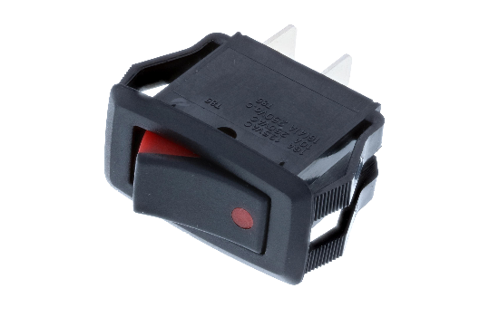 RG1-1A-DC-1-R-3-ROCKER SWITCH RG1 Series midsize rockers are offered non-illuminated or illuminated and with a two-color molded actuator and bezel (Black and Red) option. Recommended for home appliances, computer equipment, automotive and industrial controls uses.