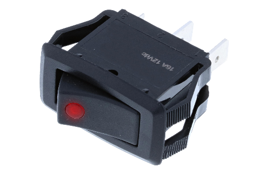 RG2-1A-DC-1-RL-ROCKER SWITCH (1) RG2 midsize rockers’ actuator is illuminated by a dot LED. It’s snap-in design makes installation easy into a majority of standard panel cutouts. Recommended for home appliances, computer equipment, automotive and industrial controls uses.
