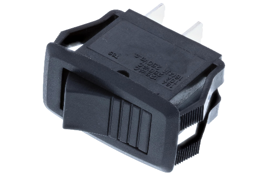 RG3-1A-DC-1-B-ROCKER SWITCH(1) RG3 Series midsize rockers’ actuator is design with a rectangular bezel. It’s snap-in design makes installation easy into a majority of standard panel cutouts. Recommended for home appliances, computer equipment, automotive and industrial controls uses.