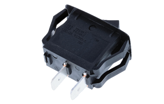 RG3-1A-DC-1-B-ROCKER SWITCH(2) RG3 Series midsize rockers’ actuator is design with a rectangular bezel. It’s snap-in design makes installation easy into a majority of standard panel cutouts. Recommended for home appliances, computer equipment, automotive and industrial controls uses.