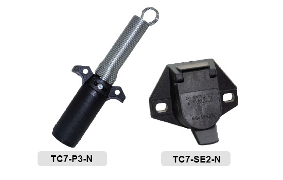 7-Pole Round connectors designed to meet the demands of heavy-duty trucks, trailers and utility vehicles. Meets or exceeds SAE J560 standards. The rugged diecast zinc housing provides superior corrosion resistance.