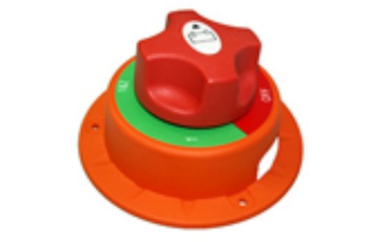 BA Battery Selector Disconnect Switch for vehicles that need one battery for engine starting and a another for power auxiliary loads. Allows the selection between either of two, operation of both batteries in parallel, or complete disconnect of both.