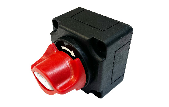 Mini master battery switches that are available as either selector or complete disconnect switches. They are IP66 rated for water and dust protection and are ignition protected with a flammability rating of UL 94 (flame class 94V-0). These switches are id