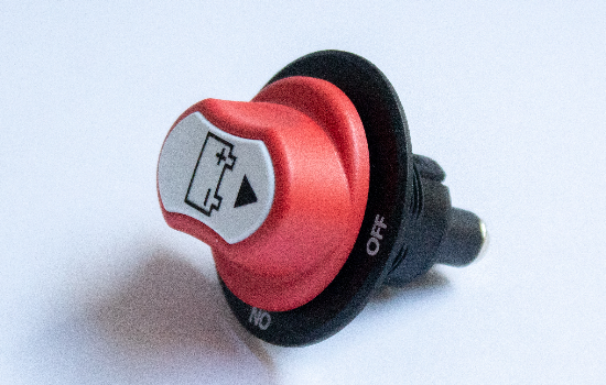Panel Mount Battery Switch (1) Panel mounted, ignition protected battery switches with ON-OFF actuation, allowing for a safe and reliable shutdown of power during maintenance. Their compact design and the different continuous rating options make these switches versatile and perfect for