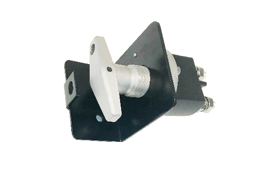 Robust high-amp battery disconnect switch with an easy-grip T-handle that was durably designed to withstand harsh environments and adverse conditions. It has vibration and shock resistance to accommodate heavy duty applications and is IP66 rated for water