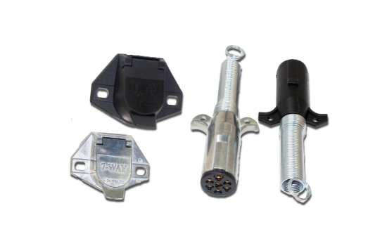 Switch Components offers several different configurations of sockets and plugs. These connectors range from the bare essentials (running lights, brake lights and turn signals), to the more complex wiring configurations. Switch Component also offers adapto